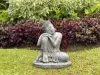  Product image 2 of the product “Vivit - Buddha relax - right knee is up, 45 cm H | cast stone ”